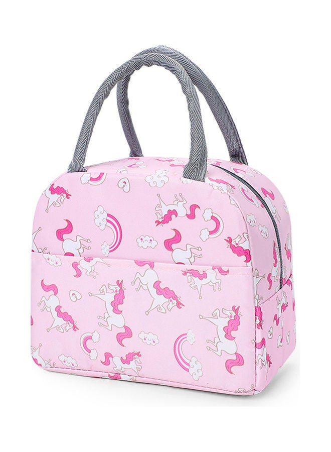 Insulated Lunch Bag Pink/White 25.00x1.50x20.00cm