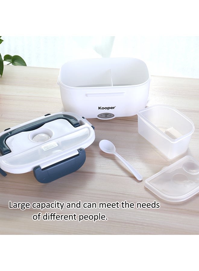 Multifunctional Breathable Electric Heating Lunch Box White/Grey 620grams