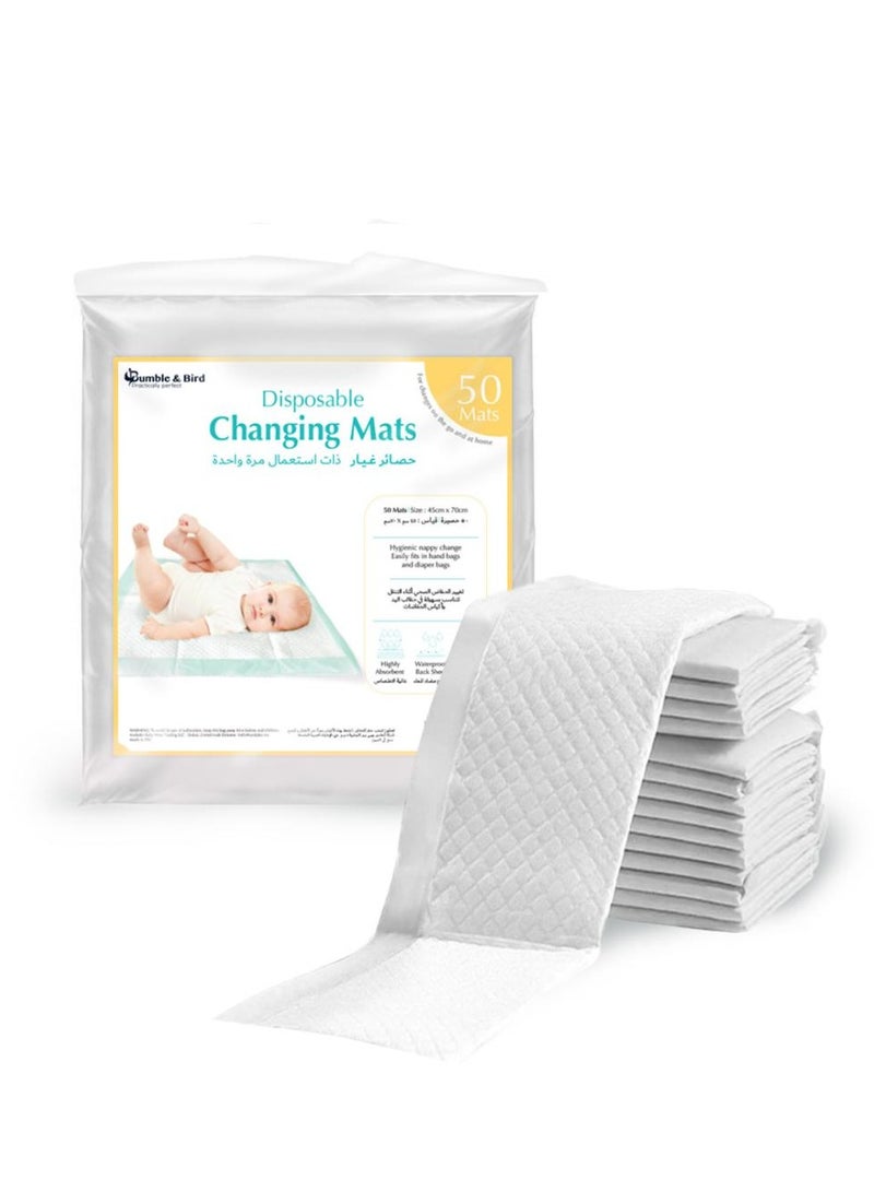 Bumble Bird Disposable Changing Mat Pack Of 50 White