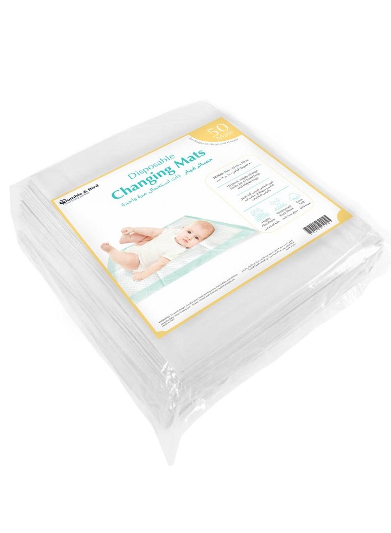 Bumble Bird Disposable Changing Mat Pack Of 50 White