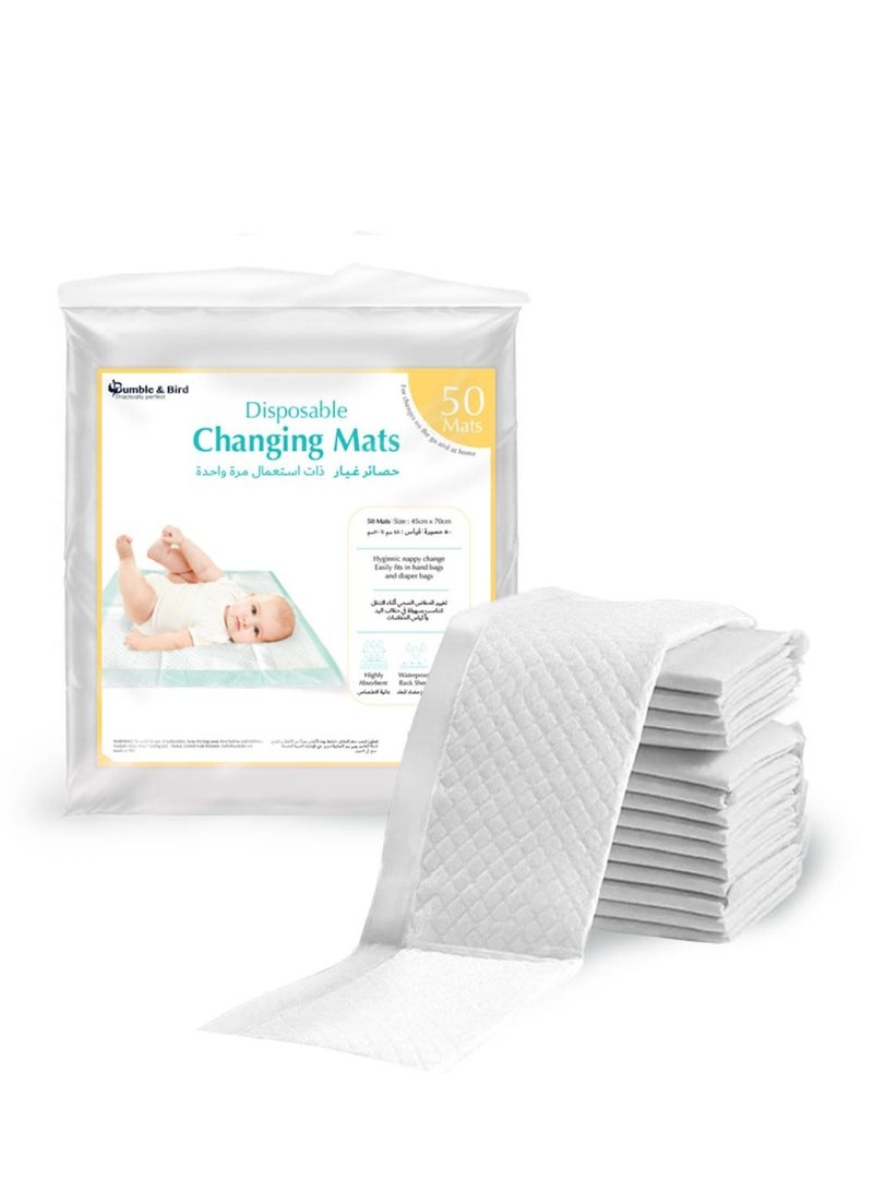 Bumble Bird Disposable Changing Mat Pack Of 50 White