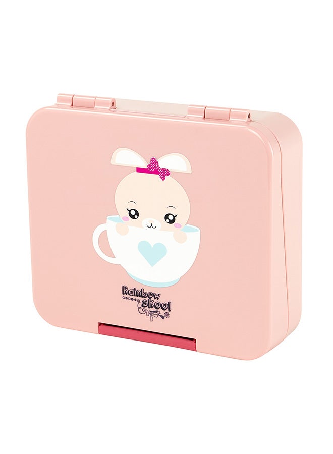 Rainbow Skool - 4 Compartment Mini Lunchbox - Pink Bunny Cupcake