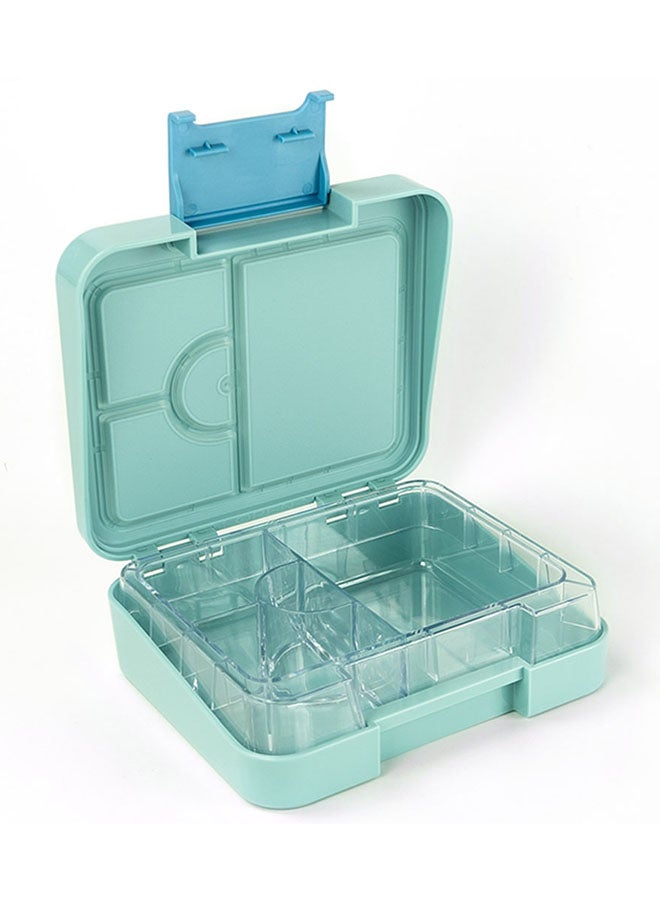 4 Compartment Mini Lunchbox, Blue Dinosaur