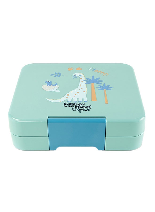 4 Compartment Mini Lunchbox, Blue Dinosaur