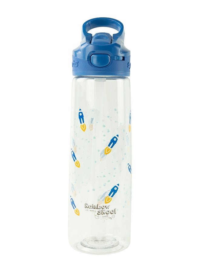 Tritan Water Bottle, Rocket, Blue, 750 ML