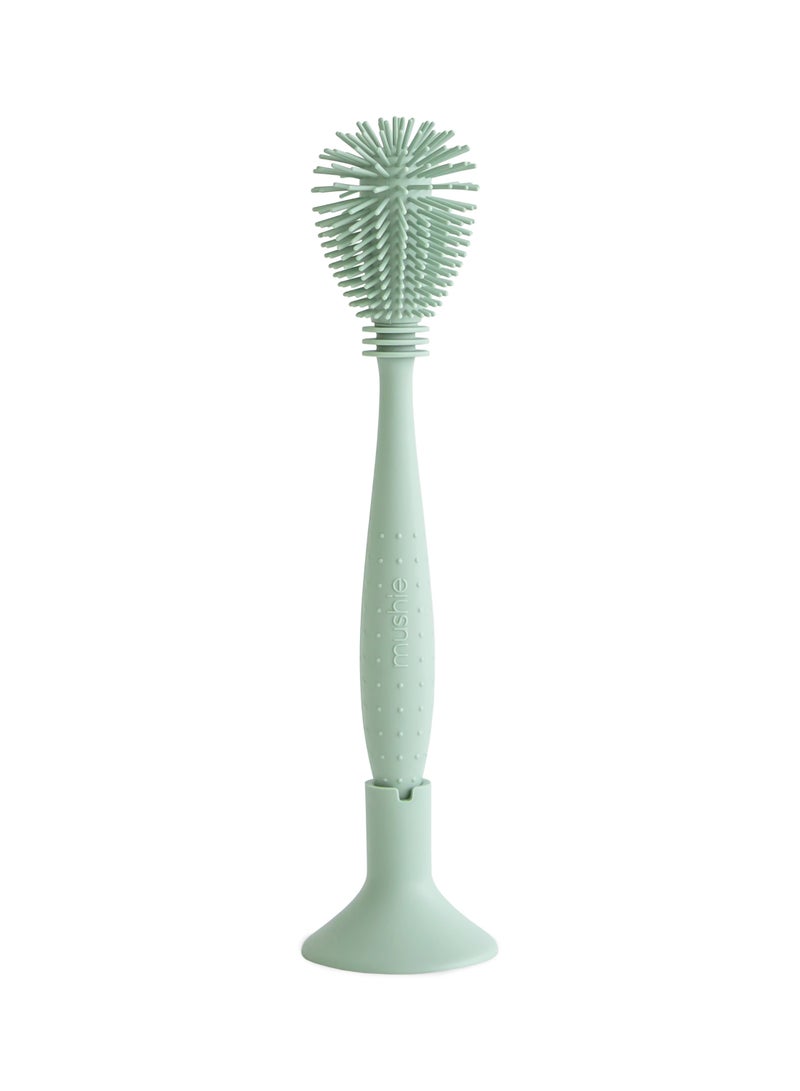 Mushie Silicone Baby Bottle Brush Cambridge Blue