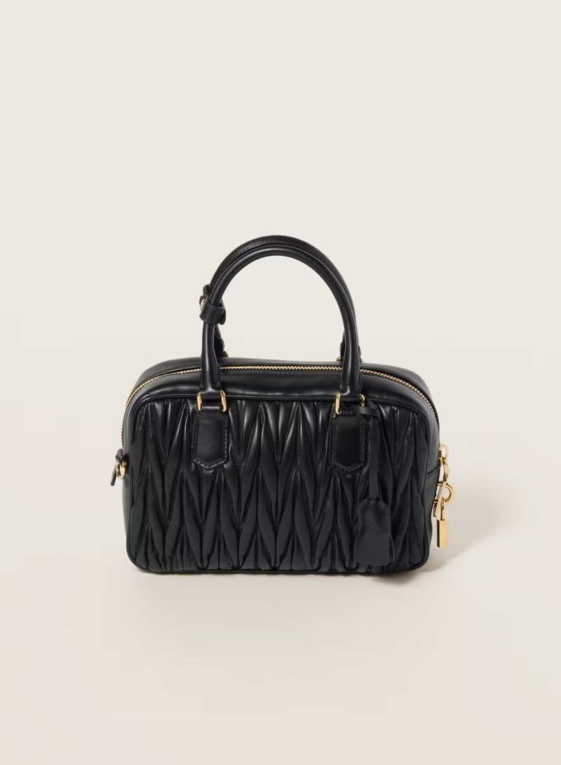 miu Arcadie Quilted nappa leather bag Shoulder Crossbody