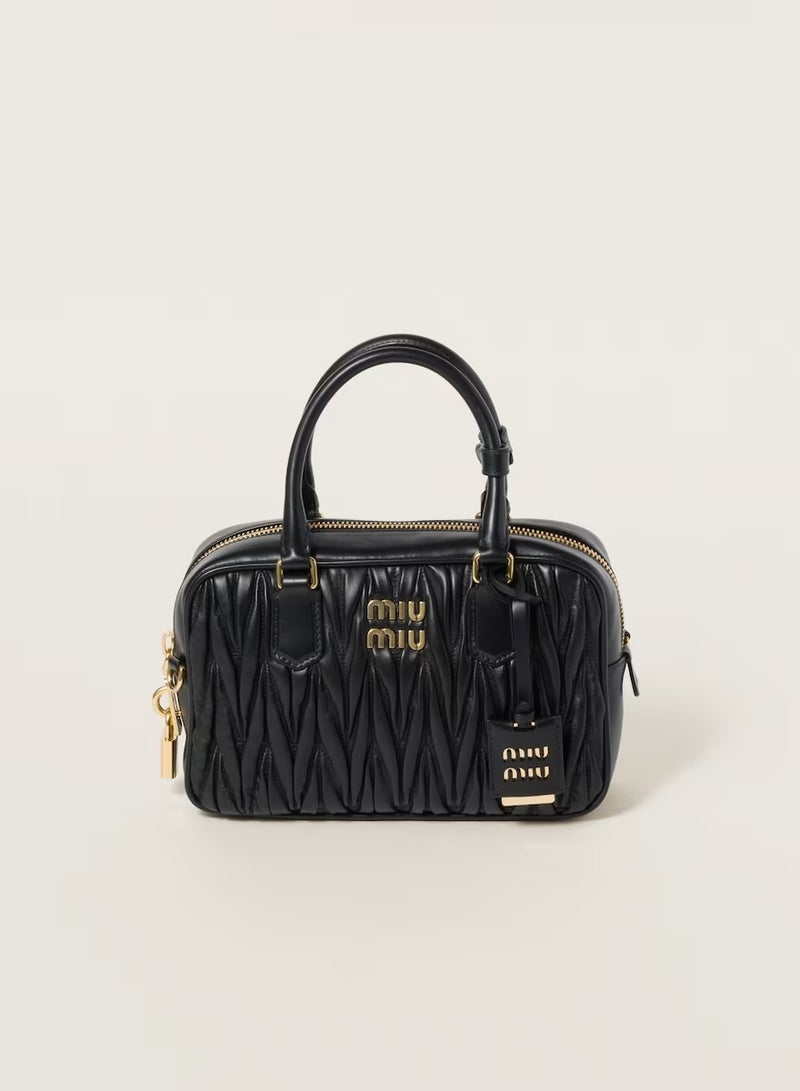 miu Arcadie Quilted nappa leather bag Shoulder Crossbody