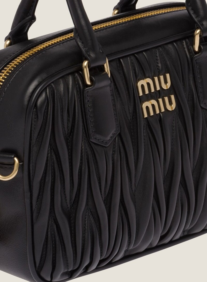 miu Arcadie Quilted nappa leather bag Shoulder Crossbody