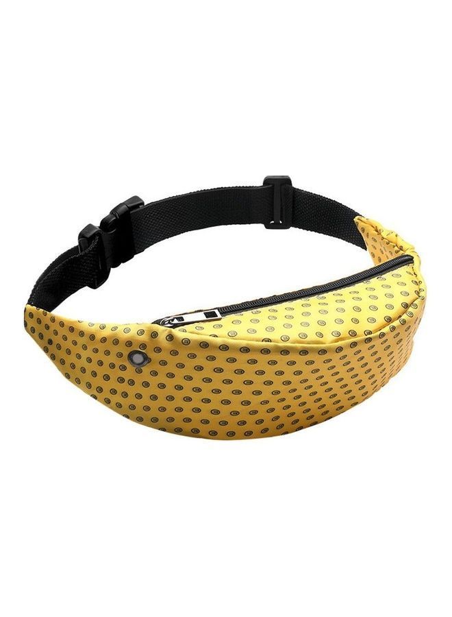 Printed Waist Bag Yellow/Black