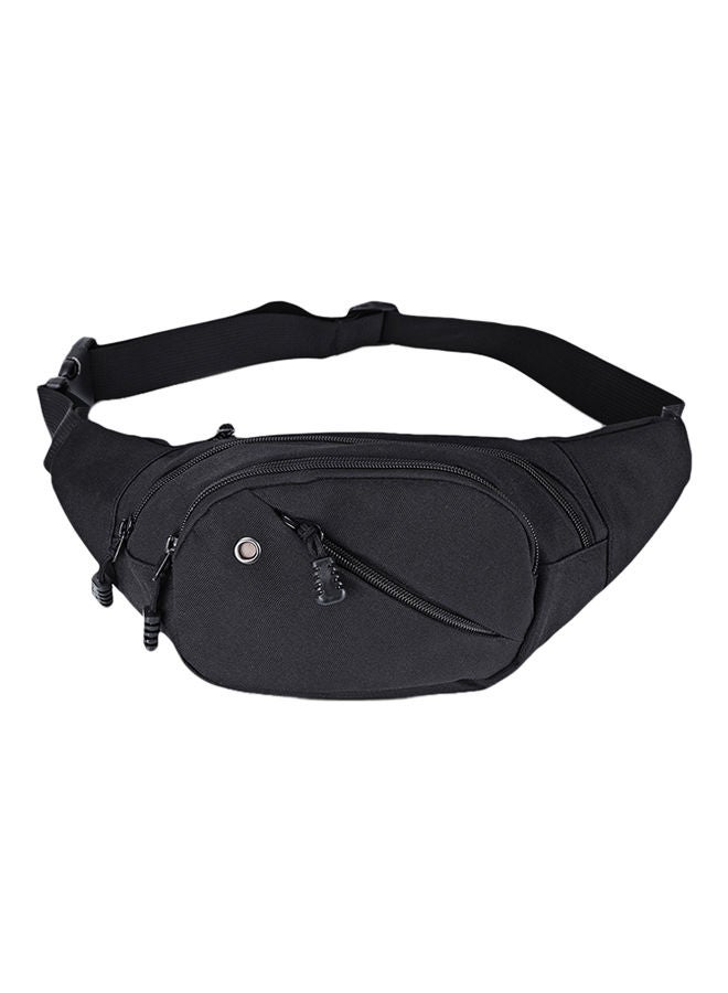 Zipped Closure Waistpack Black