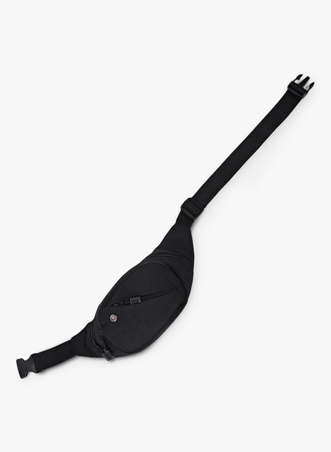 Zipped Closure Waistpack Black