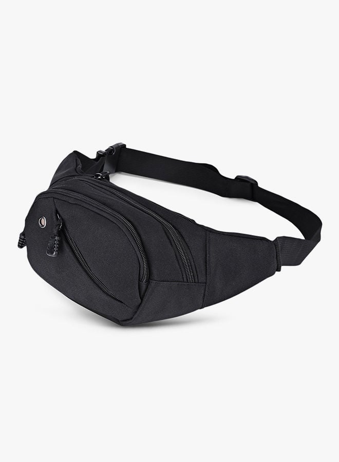 Zipped Closure Waistpack Black