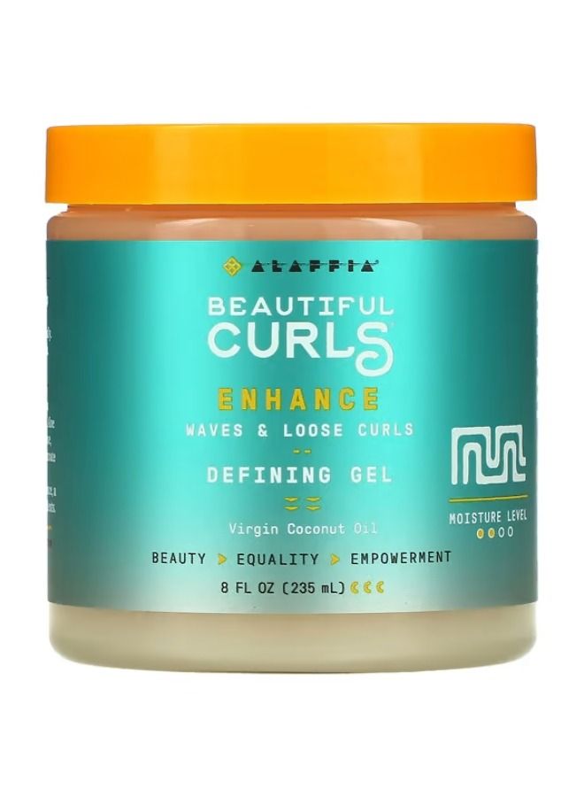 Alaffia, Beautiful Curls, Enhance, Defining Gel, Waves & Loose Curls, 8 fl oz (235 ml)