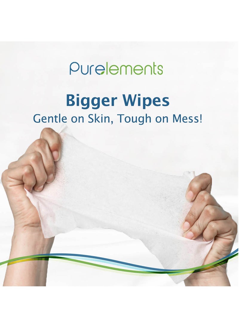 Purelements - Natural 99.9% Water Wipes - Pack of 4 - 256pcs