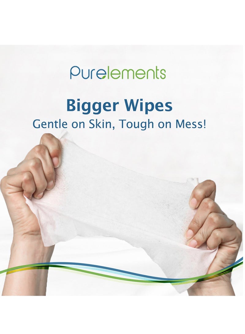 Purelements - Aloe Natural 99.9% Water Wipes - Pack of 4 - 256pcs