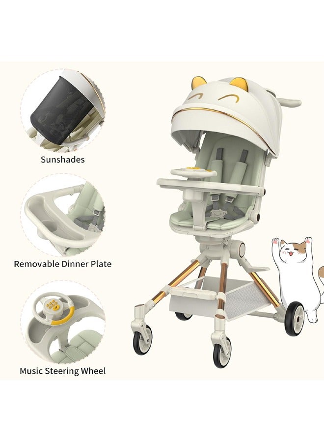 Foldable Baby Stroller with Music and Canopy