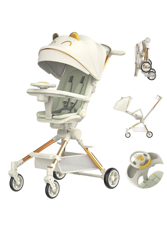 Foldable Baby Stroller with Music and Canopy