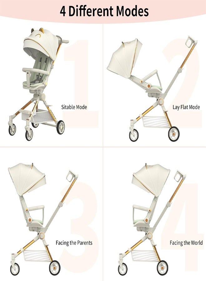 Foldable Baby Stroller with Music and Canopy