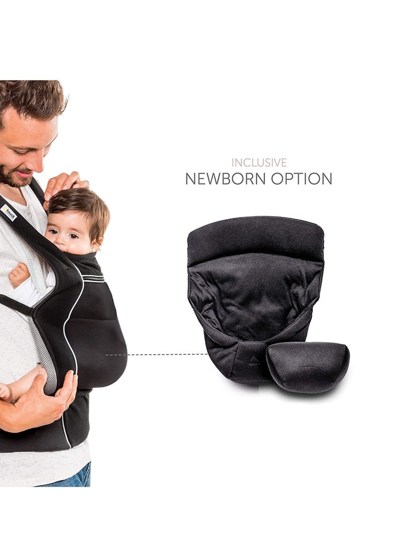 Ergonomic Baby Carrier - Close To Me, 0M+, Upto 12 Kg, Black