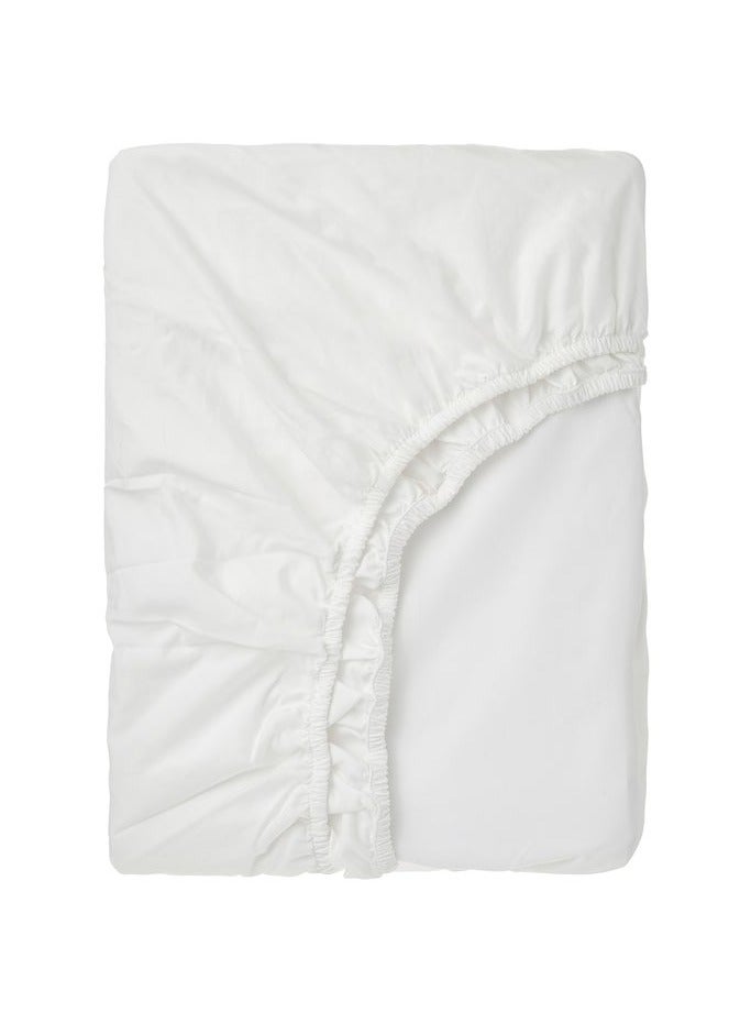 Roennveckmal Bed Fitted Sheet White 180x200 cm