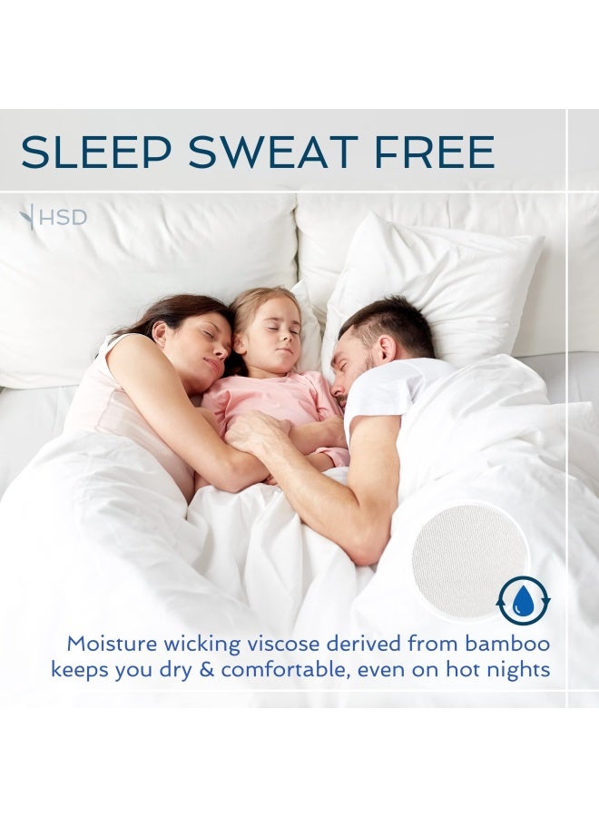 100 Viscose Derived From Bamboo Sheets Queen Cooling Luxury Bed Sheets W Deep Pocket Silky Soft White