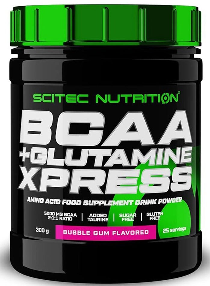 BCAA + Glutamine Xpress Bubblegum Flavour 300 Gm 5000 Mg BCAA 2:1:1 Ratio