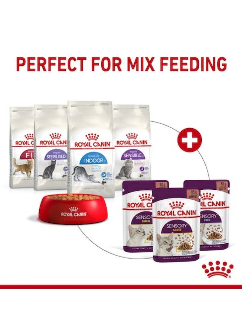 Royal Canin, Feline Health Nutrition, Sensory Smell Gravy Wet Food Pouches For Cat - 12Pcs x 85G in 1 Box