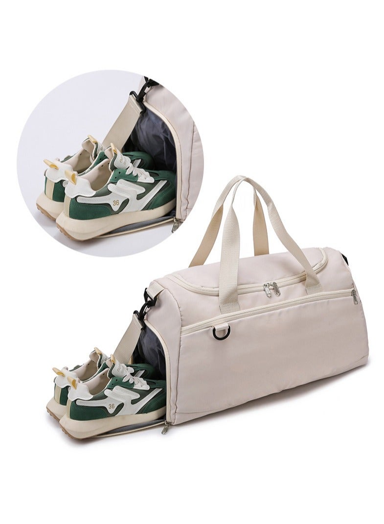 Small Gym Bag for Wemon Men, Workout Sport Bag with Shop Compartment and Wet Pocket,Weekender Overnight Bag for Travel