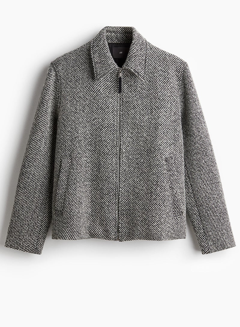 Regular Fit Wool-Blend Jacket