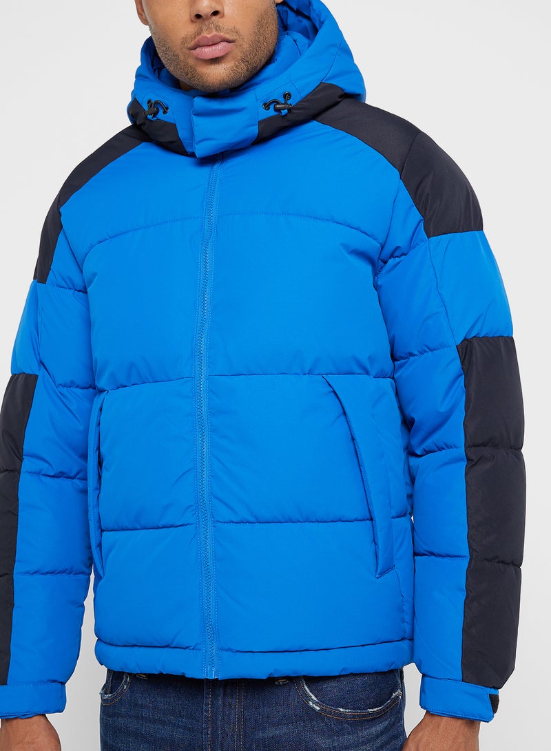 Zip Through Puffer Jacket