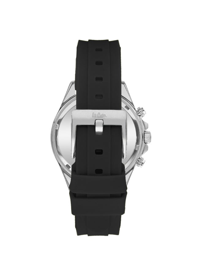 Men's Watch, Multi Function Display and Silicone Strap - LC07964.211, Black