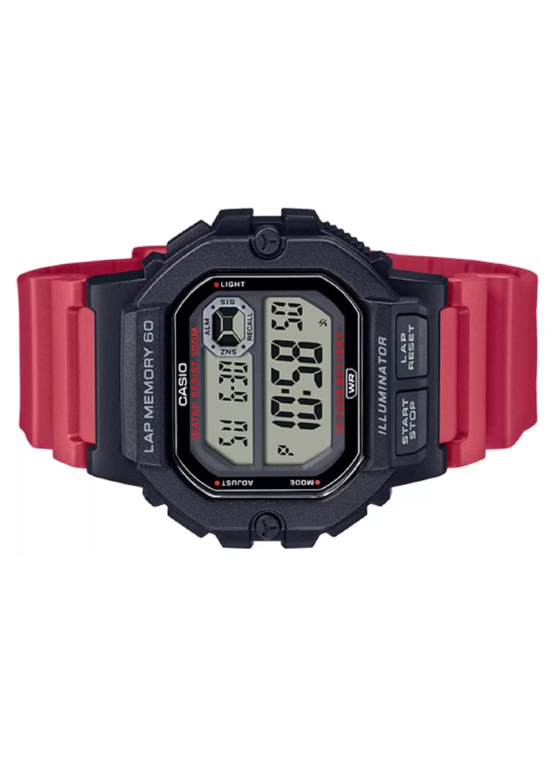 CASIO Analog WS-1400H-1AVEF, Black, Strip