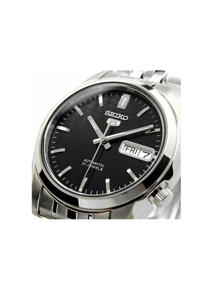 Seiko Men's Seiko 5 Quartz Watch With Analog Display And Stainless Steel Strap