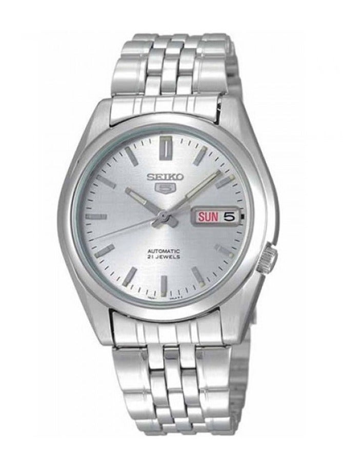 Seiko Men's Seiko 5 Automatic Watch With Analog Display And Stainless Steel Strap SNK355K1