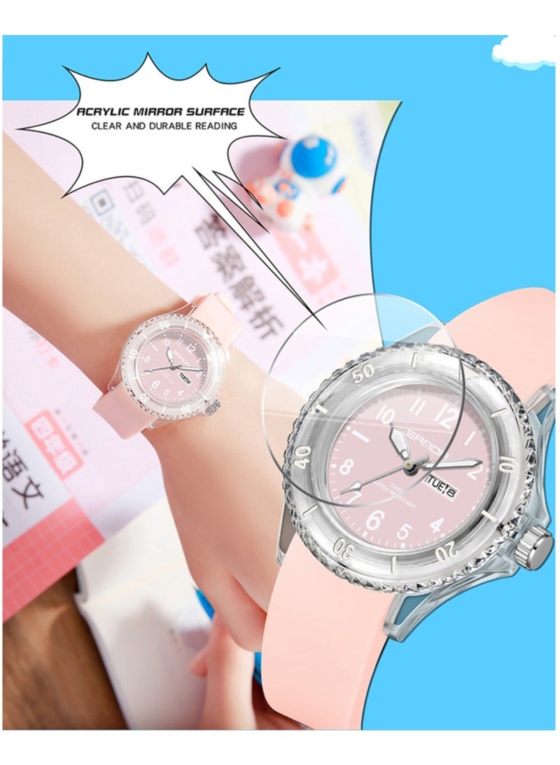 Fashionable And Simple Waterproof Quartz Watch For Male And Female Students