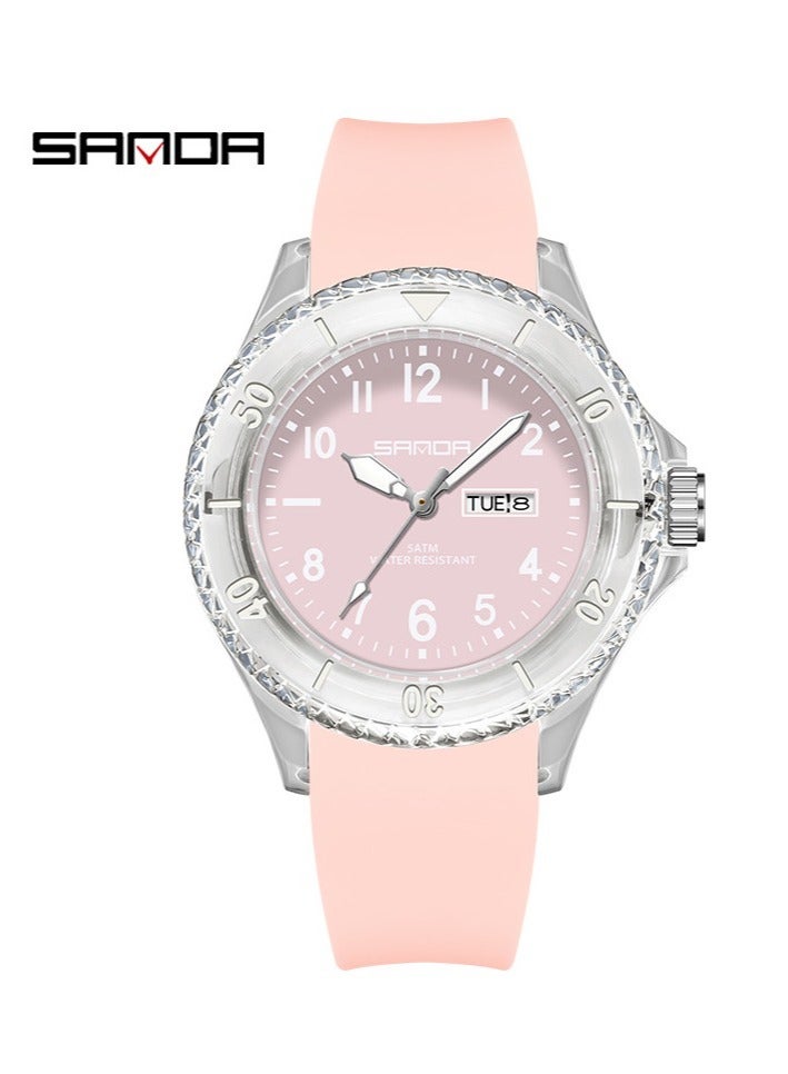 Fashionable And Simple Waterproof Quartz Watch For Male And Female Students