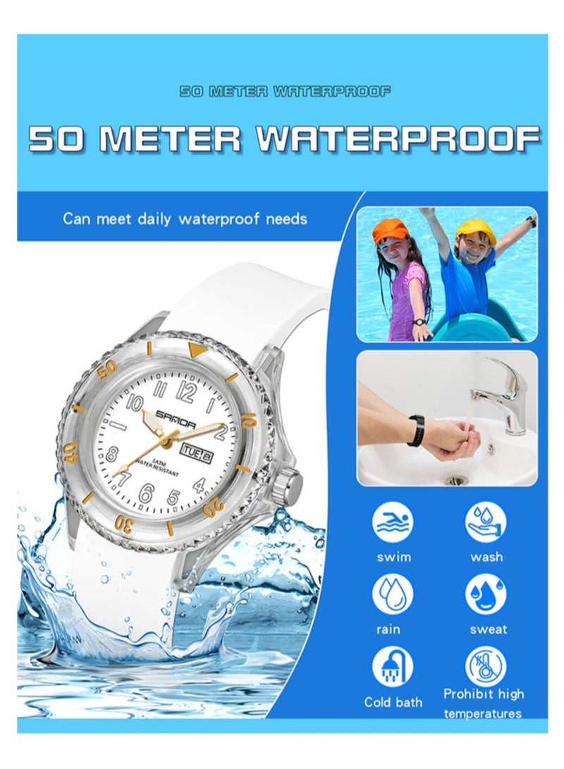 Fashionable And Simple Waterproof Quartz Watch For Male And Female Students