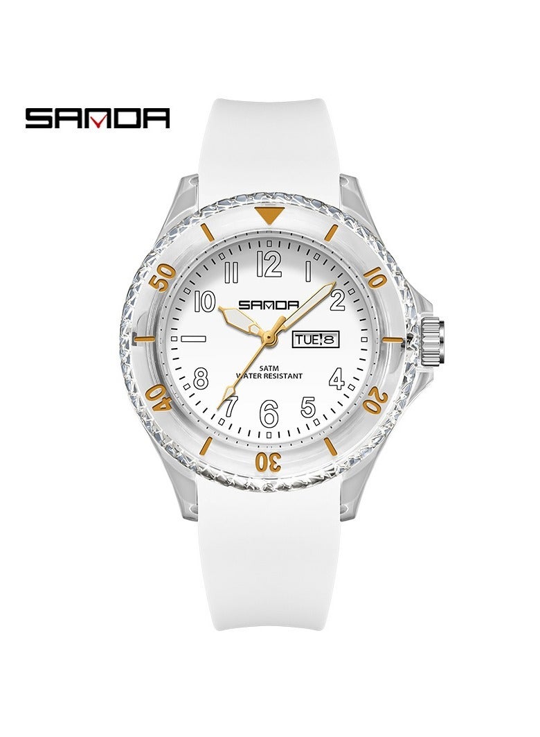 Fashionable And Simple Waterproof Quartz Watch For Male And Female Students