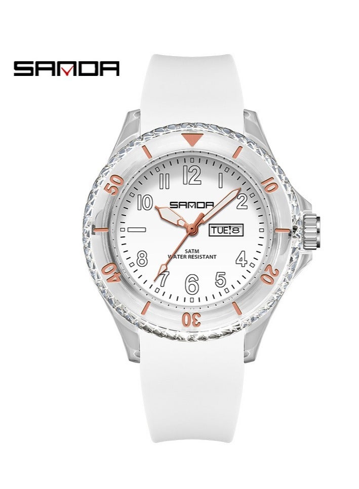 Fashionable And Simple Waterproof Quartz Watch For Male And Female Students