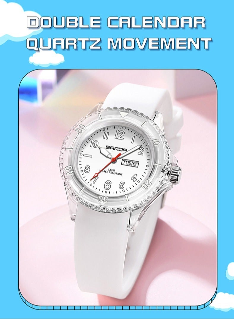 Fashionable And Simple Waterproof Quartz Watch For Male And Female Students