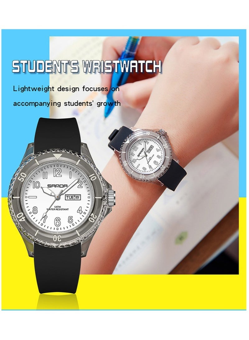 Fashionable And Simple Waterproof Quartz Watch For Male And Female Students