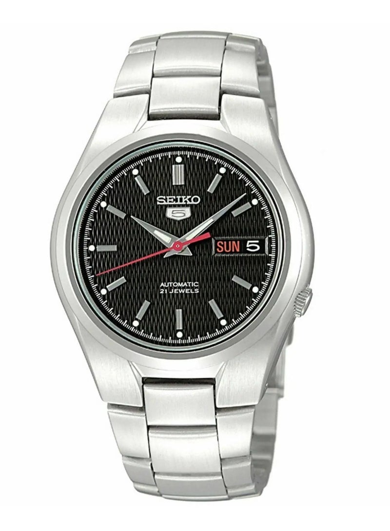 Seiko Men's Automatic Watch with Analogue Display and Silver Stainless Steel Bracelet