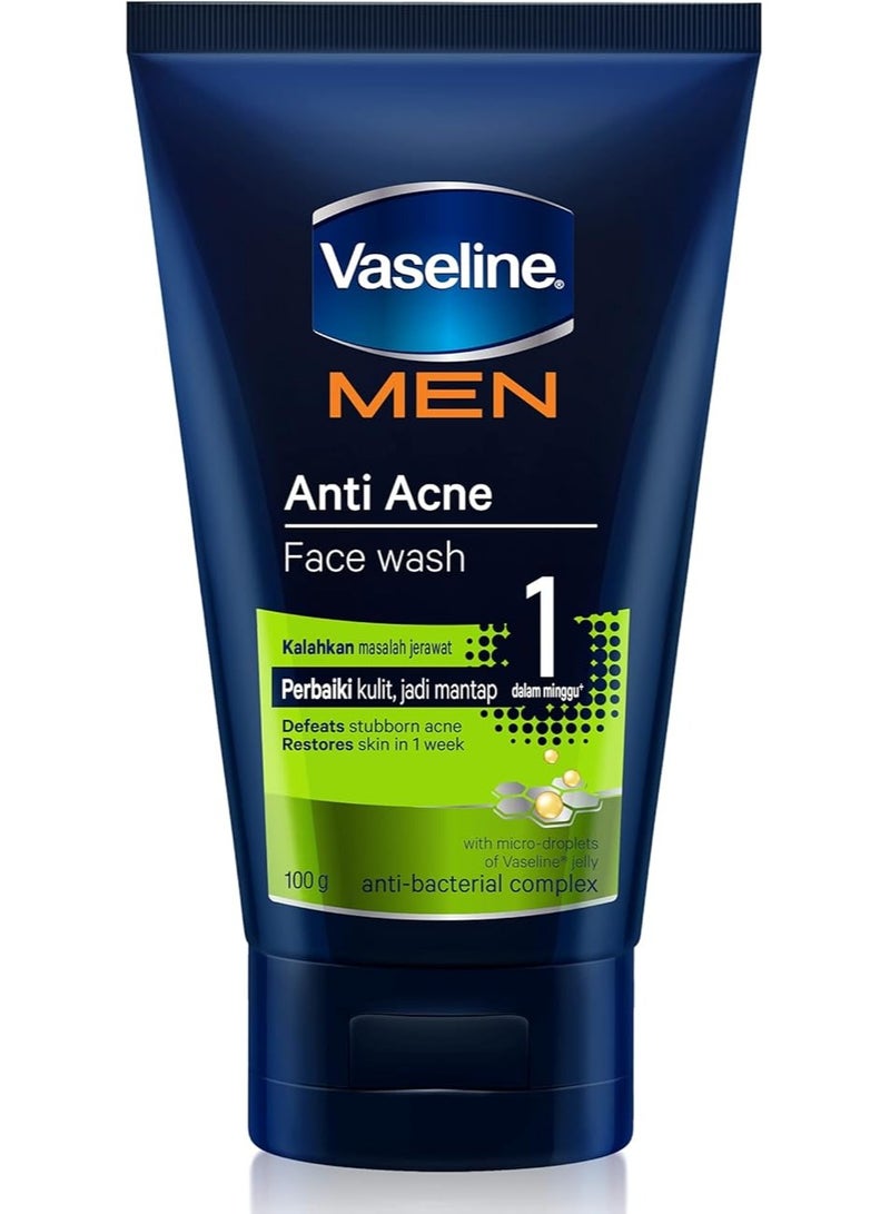 Vaseline Men Anti Acne Face Wash 100g