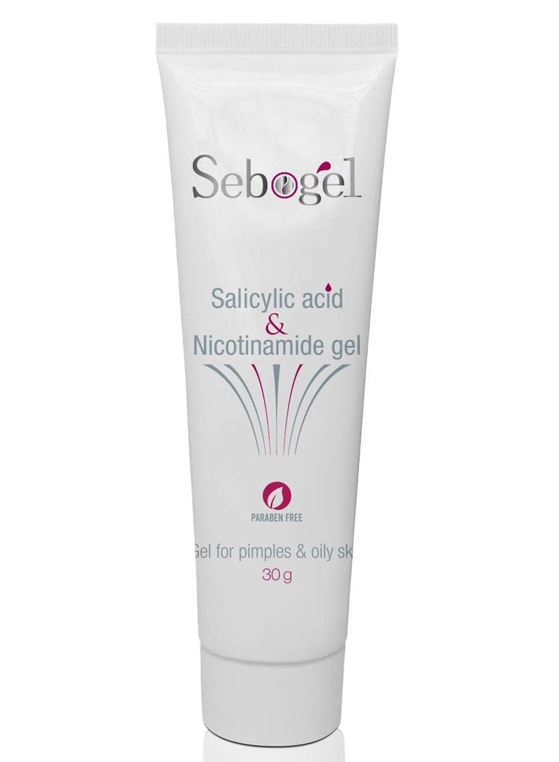 Salicylic Acid and Nicotinamide Gel for Pimples and Oily Skin 30Gm