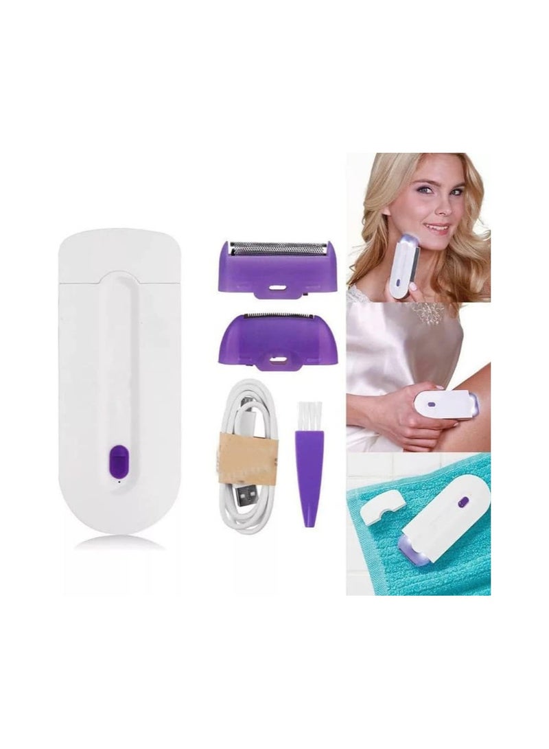 Women Laser Rechargeable Smooth Touch Epilator Hair Remover Instant Pain-Free Razor