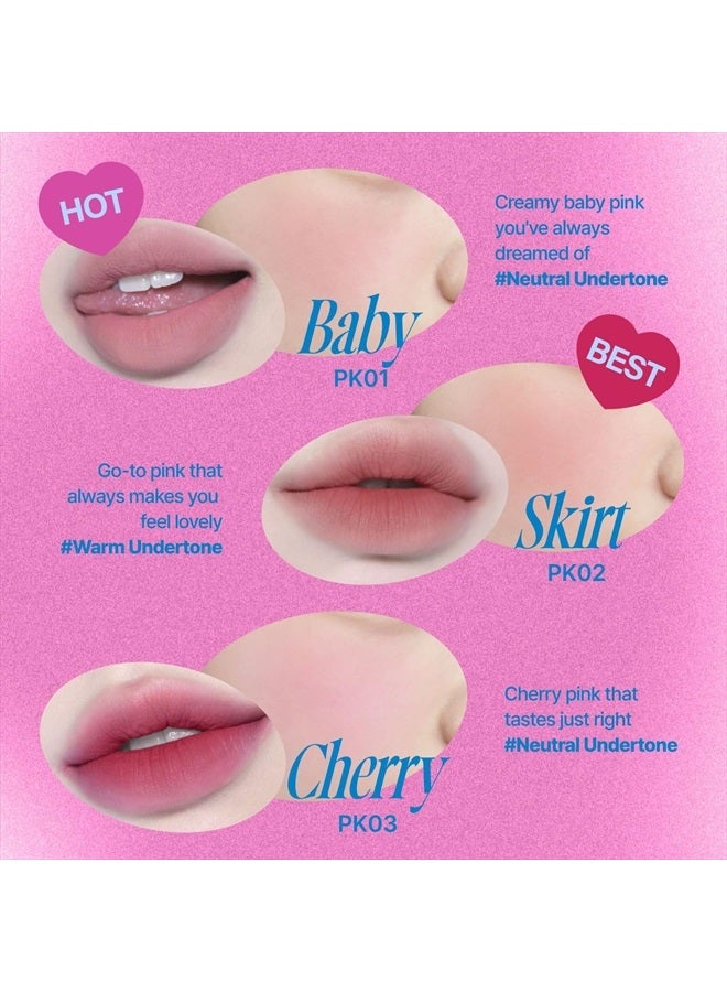 Lip&Cheek Blurry Pudding Pot | Blushed Moment - Crush | Makeup Blush, Buildable Lightweight, Multi-Use Soft Matte Finish | 5g