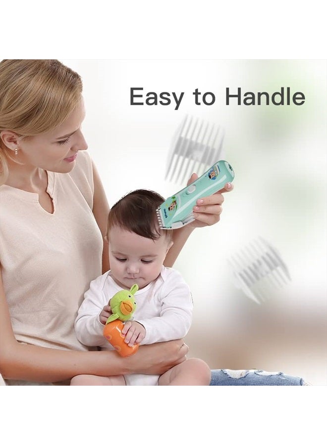 Baby Hair Clippers, Lower Noise Haircut Trimmers for Children with Autism and Sensory Sensitivity, Babies Infant Kids Waterproof Hair Cutting Kits