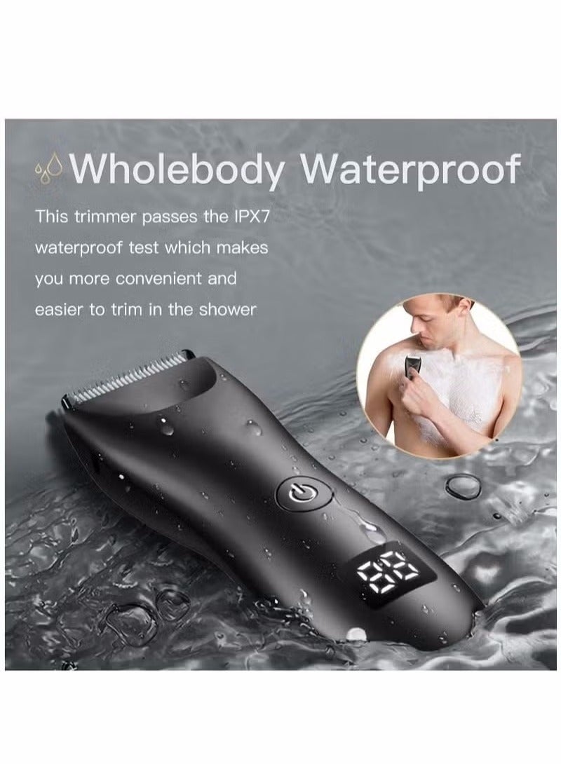 Body Trimmer for Men, Men Grooming for Groin and Body,Electric Ball Trimmer,Body Shaver Groomer Safe Suitable for Sensitive Areas Ball Shaver Rechargeable Waterproof Wet/Dry