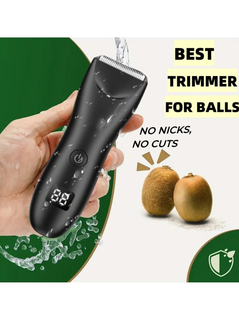 Body Trimmer for Men, Men Grooming for Groin and Body,Electric Ball Trimmer,Body Shaver Groomer Safe Suitable for Sensitive Areas Ball Shaver Rechargeable Waterproof Wet/Dry